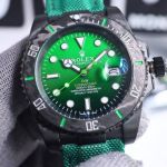 ROLEX Green Submariner 904L Steel 8215 Movement Watch